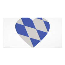 bayerische Herzikone Foto Karten Vorlage