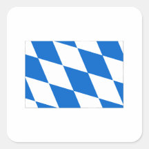 Bayern Flagge Quadrataufkleber