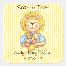 BaZooples "Save the Date" Lester Aufkleber