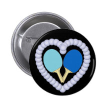 BB Klingeln Pong Paddel-Herz Buttons