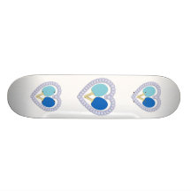 BB Klingeln Pong Paddel-Herz Individuelle Skateboarddecks
