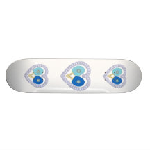 BB Ping Pong Blumen-Herz Skate Board