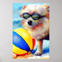 Beachin (Spitz) feine Kunst-Druck Plakatdrucke