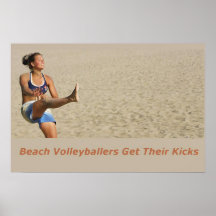BeachVolleyball Tritte Plakate
