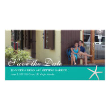Beachy Save the Date Fotokarte