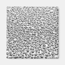 Beaded Water on Surface Fridge Magnet
