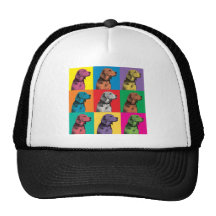 Beagle Pop-Kunst Baseball Caps