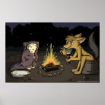"Beängstigende beängstigende Nacht" Plakat
