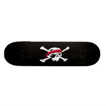 Beängstigende Piratenflagge-Piratskateboard-Plattf Individuelle Skateboarddecks