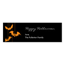 Beängstigender Geschöpf-Halloween-Geschenk-Umbau Visitenkartenvorlage