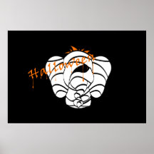 Beängstigendes Mama LuckyPinkie Elefant-Halloween-