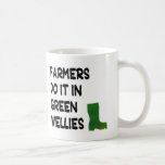 Becher - Bauern tun ihn in grünem Wellies Kaffeehaferl