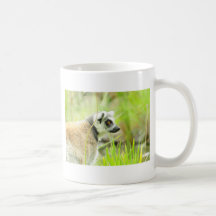 Becher - Lemur-Ring angebunden Tee Haferl