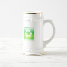 Becher mit recyceln Ikonen-Entwurf Tassen