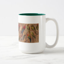 Becher, Papageien reichlich Kaffeetasse