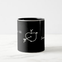 Becher - Tafel mit Text Kaffee Tassen