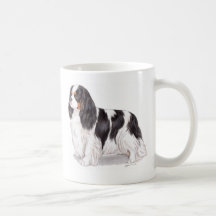 Becher: Tricolor unbekümmerter König Charles Spani Tee Tasse