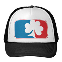 Bedeutende Liga-Kleeblatt - Blau und Rot Baseball Caps