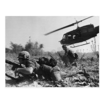 Bedeutenden Crandalls UH-1D Hubschrauber im Vietna Postkarten