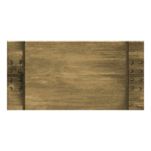befestigtes grungy Gold Metallplatten Fotokarten
