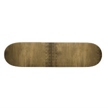 befestigtes grungy Gold Metallplatten Personalisiertes Skateboarddeck