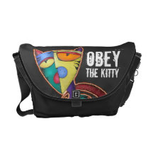 Befolgen Sie die Kitty-Rickshaw-Bote-Tasche Kuriertasche