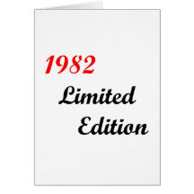 Begrenzte Ausgabe 1982 Grußkarte