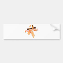 Behalten Sie auf kämpfender Leukämie Autosticker