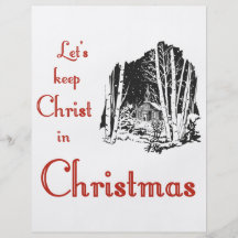 Behalten Sie Christus im Weihnachten Flyers