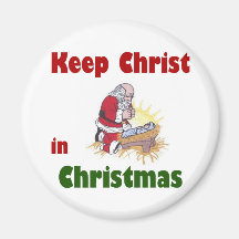 Behalten Sie Christus im Weihnachten Magnete