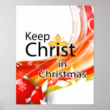 Behalten Sie Christus im Weihnachten, Strudel Posterdrucke