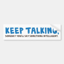 Behalten Sie die Unterhaltung Autosticker