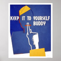 Behalten Sie es zu selbst WWII 1942 WPA Plakatdrucke