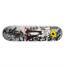 BEHALTEN Sie HERAUS schlechtes Mädchen Skateboarddeck