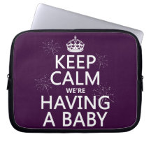 Behalten Sie Ruhe, die wir ein Baby haben (in irge Laptop Schutzhüllen