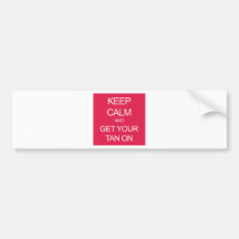 Behalten Sie Ruhe und erhalten Sie Ihr TAN an Auto Sticker