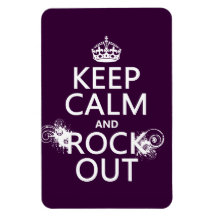 Behalten Sie Ruhe und Felsen heraus (irgendeine Hi Rechteckige Magnete
