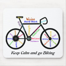 Behalten Sie Ruhe und gehen Sie, mit motivierend W Mousepads