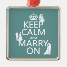 Behalten Sie Ruhe und heiraten Sie auf (irgendein  Ornament