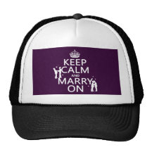 Behalten Sie Ruhe und heiraten Sie auf (kundengere Baseballcap