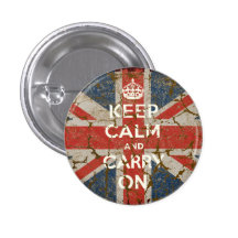 Behalten Sie Ruhe und machen Sie mit BRITISCHER Fl Buttons