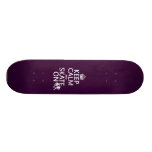 Behalten Sie Ruhe und Skate auf (rollerskates) (ir Individuelles Deck