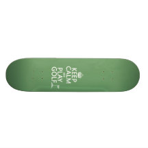 Behalten Sie Ruhe-und Spiel-Golf - alle Farben Skateboard Brett
