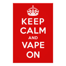 Behalten Sie Ruhe und Vape an Kunst Foto