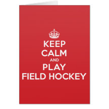 Behalten Sie ruhige Spiel-Feld-Hockey-Gruß-Anmerku