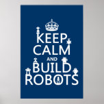 Behalten Sie ruhige und Gestalt-Roboter (in irgend Posterdruck