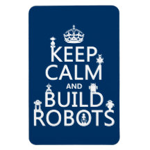 Behalten Sie ruhige und Gestalt-Roboter (in irgend Magnet