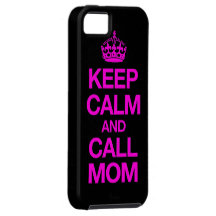 Behalten Sie ruhiger und Anruf-Mamma iPhone 5 Fall iPhone 5 Schutzhülle