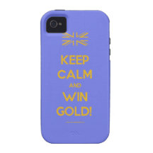 Behalten Sie ruhiges und Gewinn-Gold! Vibe iPhone 4 Case