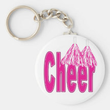 Beifall rosa Keychain Schlüsselanhänger